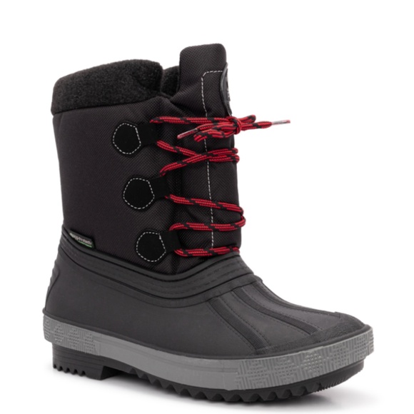 PAJAR Mens Black Mixed Media Treaded Waterproof Pajar Round Toe Duck Boots 10 M - Picture 1 of 1